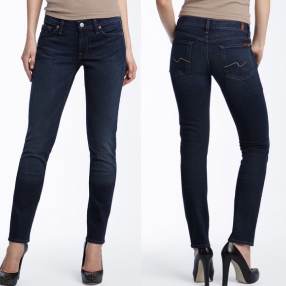 7FAM Roxanne Skinny Jeans Sz 25 - Picture 1 of 13